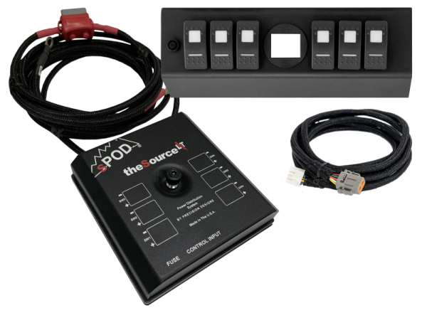 Spod 07-08 Jeep Wrangler JK SourceLT w  Genesis Adapter and Green LED Switch Panel Online now