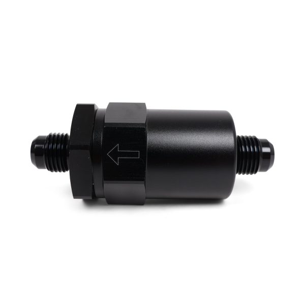 Hybrid Racing Black Inline Fuel Filter -6AN to -6AN (Universal) For Discount