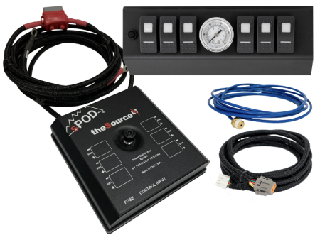 Spod 09-18 Jeep Wrangler JK SourceLT w  Air Gauge and Blue LED Switch Panel Sale