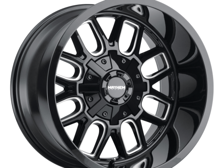 MAYHEM COGENT 8107 GLOSS BLACK MILLED 20X10 6-135 6-139.7 -19MM 106MM For Sale