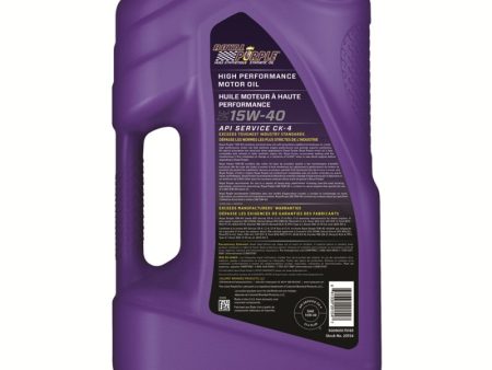 Royal Purple Duralec Super Diesel 15W-40 Motor Oil (Canada) - 5 Quart on Sale