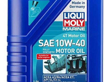 LIQUI MOLY 1L Marine 4T Motor Oil SAE 10W40 For Sale