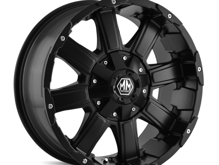 MAYHEM CHAOS 8030 MATTE BLACK 18X9 5-127 5-139.7 18MM 87MM on Sale