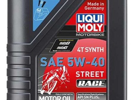 LIQUI MOLY 1L Motorbike 4T Synth 5W40 Street Race Supply