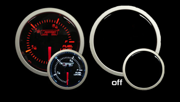 2-1 16  Amber   White - Fuel Level Gauge For Sale