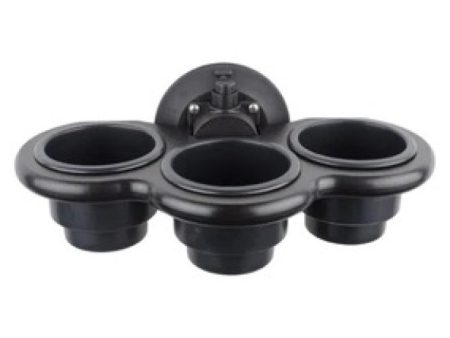 SeaSucker 3-Cup Holder Vertical Mount - Black Cheap