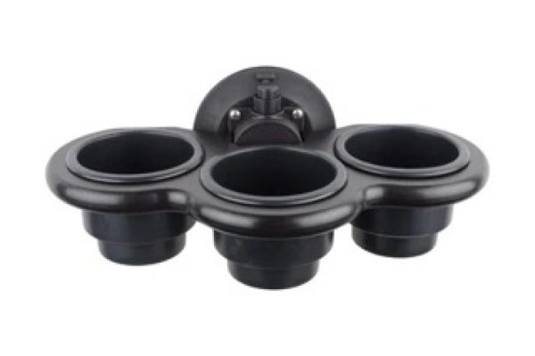 SeaSucker 3-Cup Holder Vertical Mount - Black Cheap