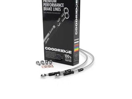 Goodridge 03-16 Suzuki SV650 Faired Clear Front SS Brake Lines on Sale