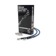 Goodridge 2008 Suzuki GSF650 Bandit 8 Front Non ABS Electric Blue Brake Lines w Black Fittings Supply