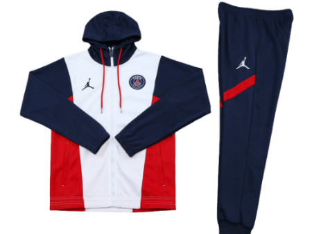 KIT GIACCA A ZIP CON CAPPUCCIO + TUTA PSG X JORDAN 2021 22 For Sale