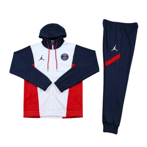 KIT GIACCA A ZIP CON CAPPUCCIO + TUTA PSG X JORDAN 2021 22 For Sale