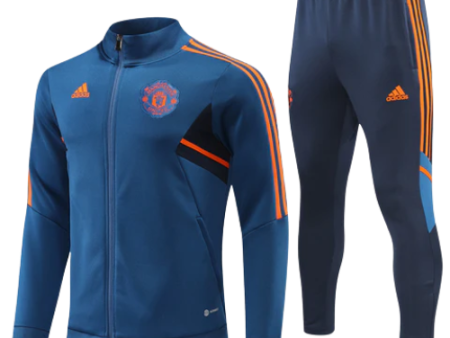 KIT GIACCA BLU ARANCIONE + TUTA MANCHESTER UNITED 2022 23 Sale