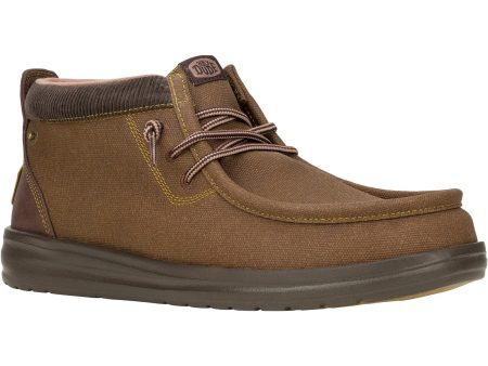 Hey Dude Wally Mid GripR Mens Canvas Slip On Boot Online now