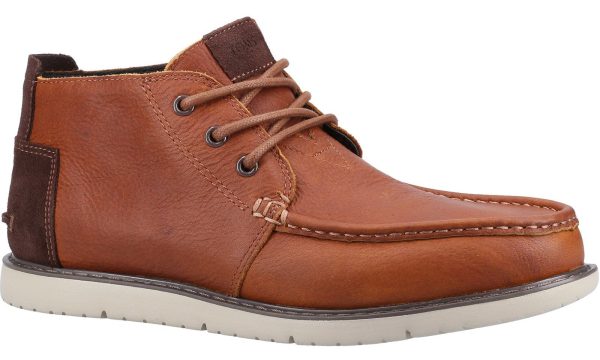 TOMS Navi Moc Mens Leather Lace Up Chukka Boot Online now