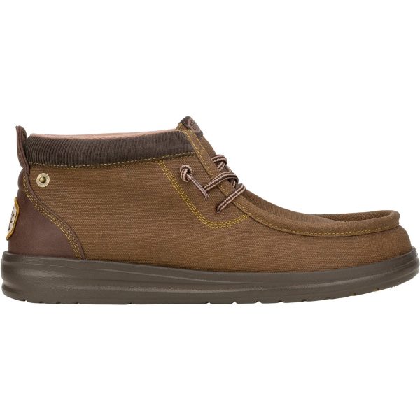 Hey Dude Wally Mid GripR Mens Canvas Slip On Boot Online now