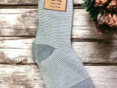 1 Pair Jess & Lou Sleek Stripe Ribbed Womens Socks Online Hot Sale