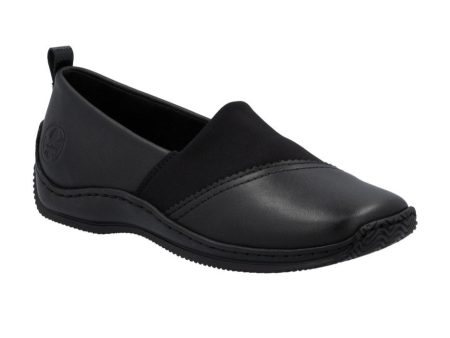 Rieker L1790-00 Womens Leather Slip On Shoes Online