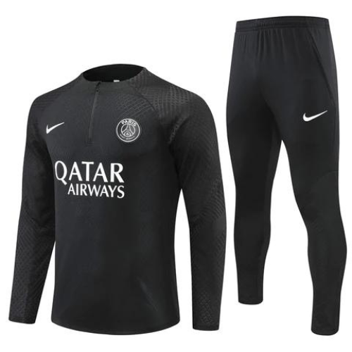 KIT GIACCA TOTAL BLACK + TUTA PSG 2022 23 Discount